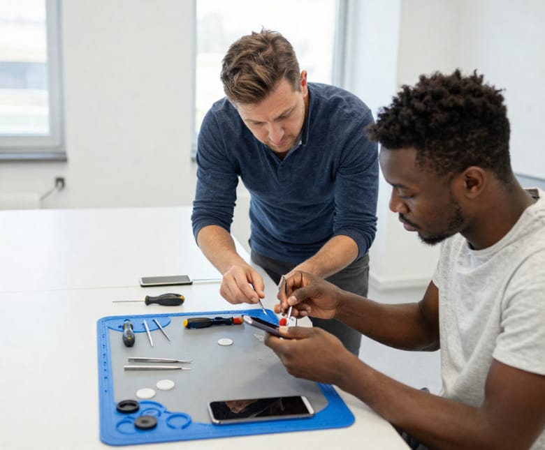 Centre de formation FORMASTORE Sarcelles : postes équipés ordinateurs, tablettes et smartphones